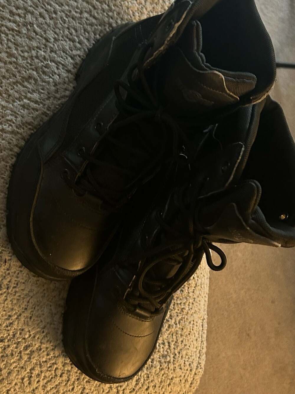 Interceptor Men's Black Tactical Work Boots Size 8.5
